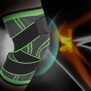 Knee Support Band for Pressure Weaving with 3D Weave Protection Against Injury Pressure Adjustable Knee Support for Men and Women