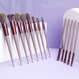13 Pcs Professional Makeup Brushes Set  Travel Portable Soft Makeup Brushes Set Eye Shadow Foundation Powder Eyelash Lip Concealer Blush Make Up Brush Set